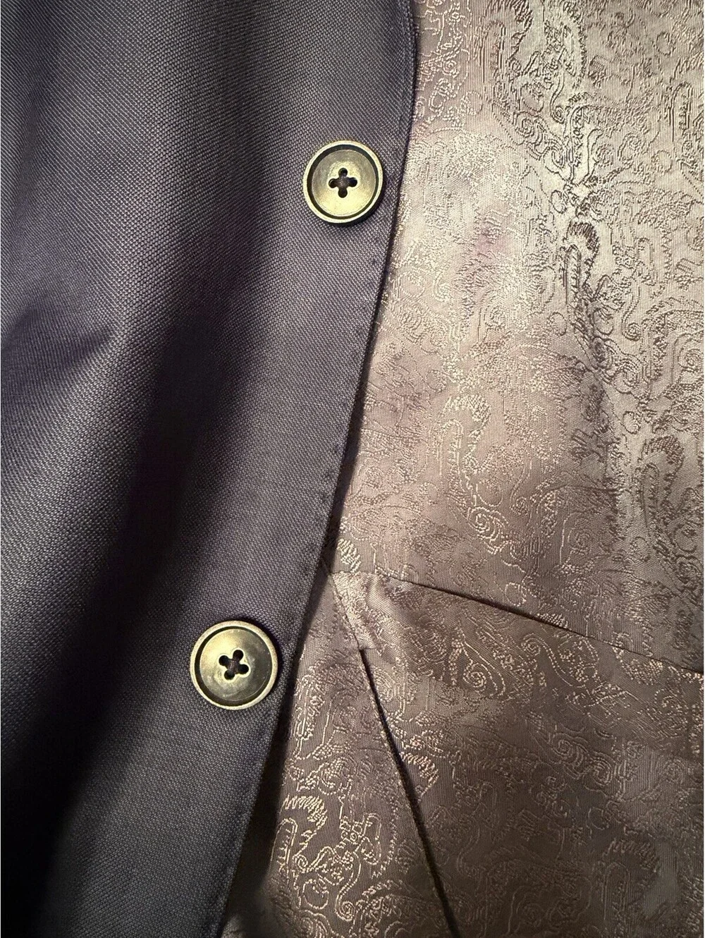 Lanifico Di Marzoni Custom Men Luxury Astor & Black Size 38R / 40S Made In Italy